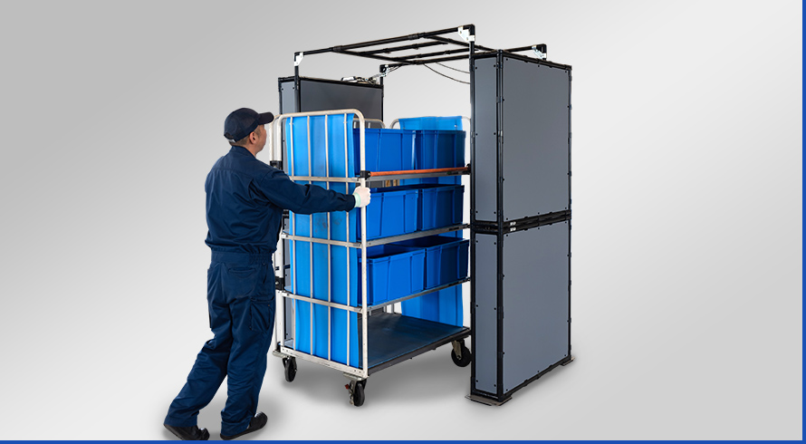 カゴ台車Ver.RF-ID